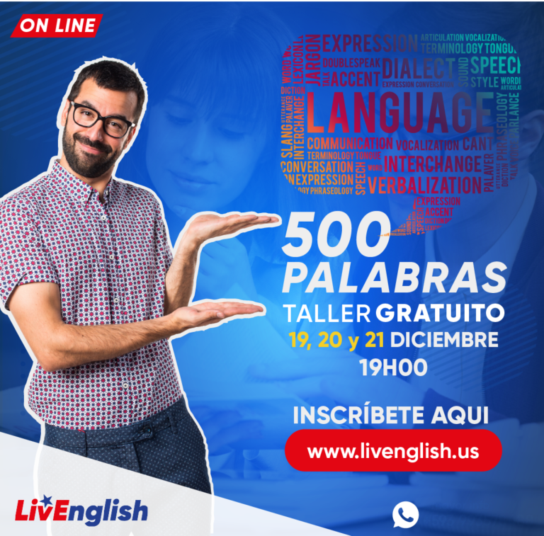 TALLER GRATUITO / 3 DIAS / 500 PALABRAS